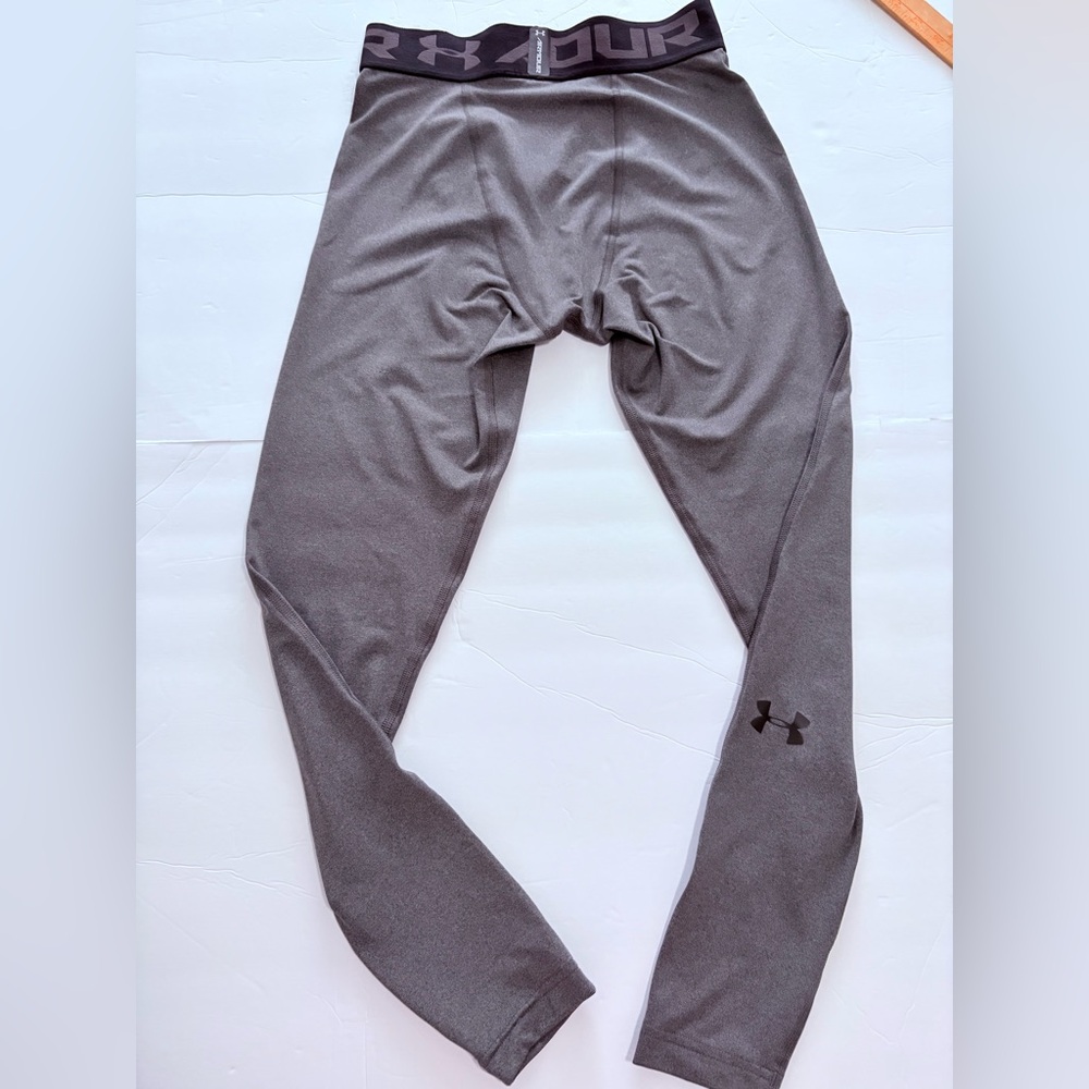 Under Armour Men's Gray Leggings, heat gear compression